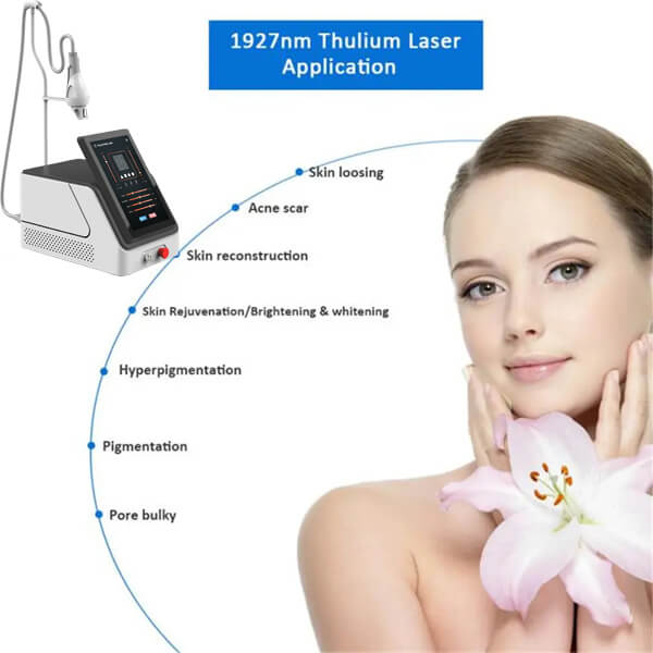 Máquina fraccional laser de tulio para la eliminación de cicatrices de acné